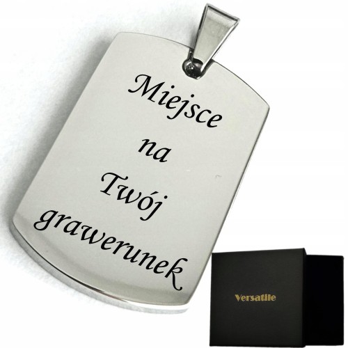 NIEŚMIERTELNIK Z GRAWEREM, Srebrny, Versatile