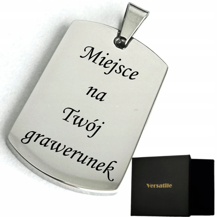 NIEŚMIERTELNIK Z GRAWEREM, Srebrny, Versatile