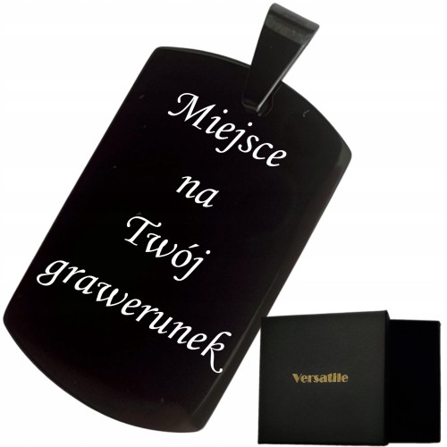 NIEŚMIERTELNIK Z GRAWEREM Czarny, Versatile