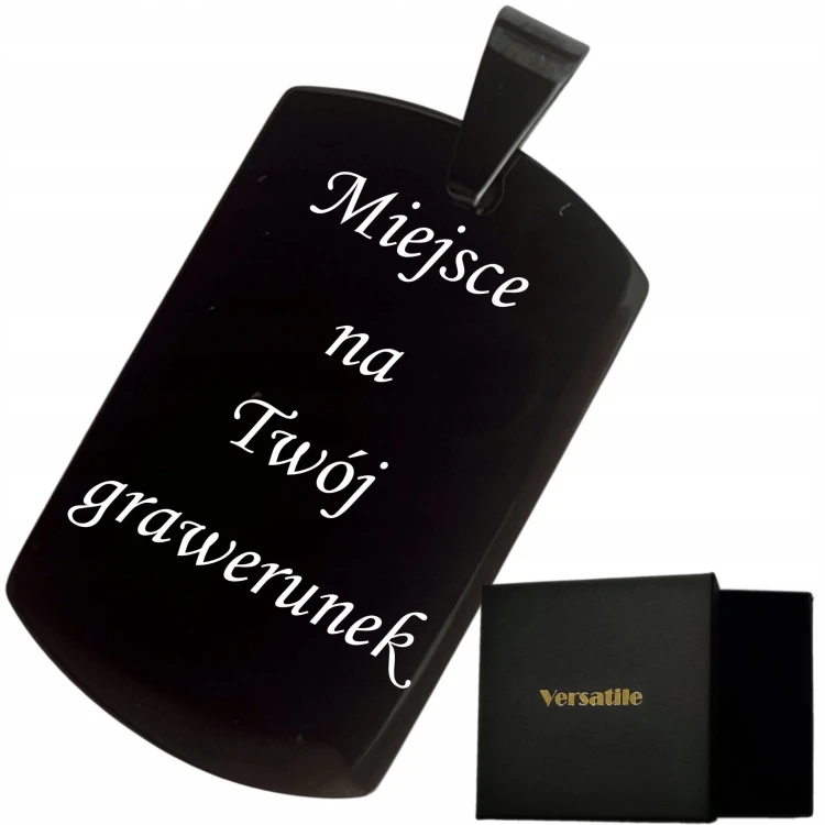 NIEŚMIERTELNIK Z GRAWEREM Czarny, Versatile