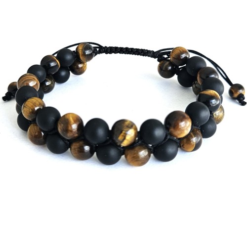 Regulowana 18-25cm bransoletka tiger eye Versatile