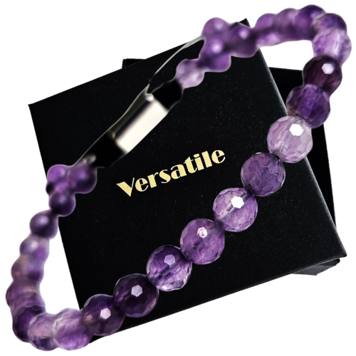 Bransoletka NATURALNY AMETYST Versatile